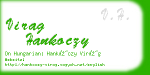 virag hankoczy business card